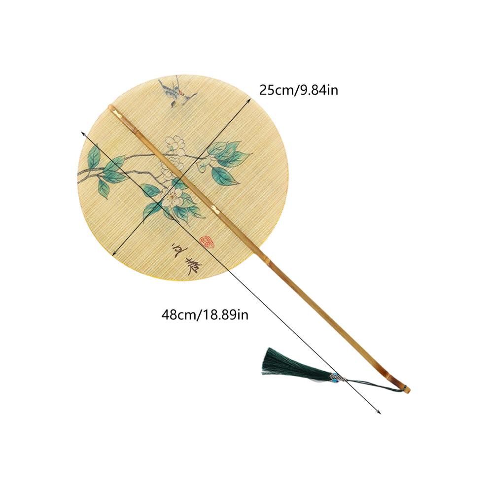 Woven Bamboos Decorative Fan Traditional Chinese Craft-Xiaoman