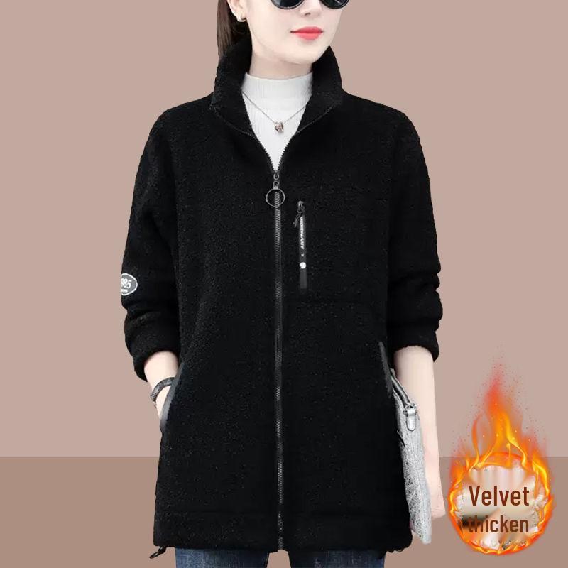2025 Women's Winter Lambswool Fleece Jacket: Warm, Thickened, Casual, and Versatile