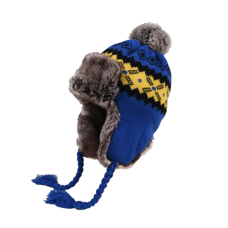 Gestrickte Lei Feng Mütze weibliche Winter süße warme Ohrenschutz Hut männlich kalte verdickte Plüsch Wolle Mütze