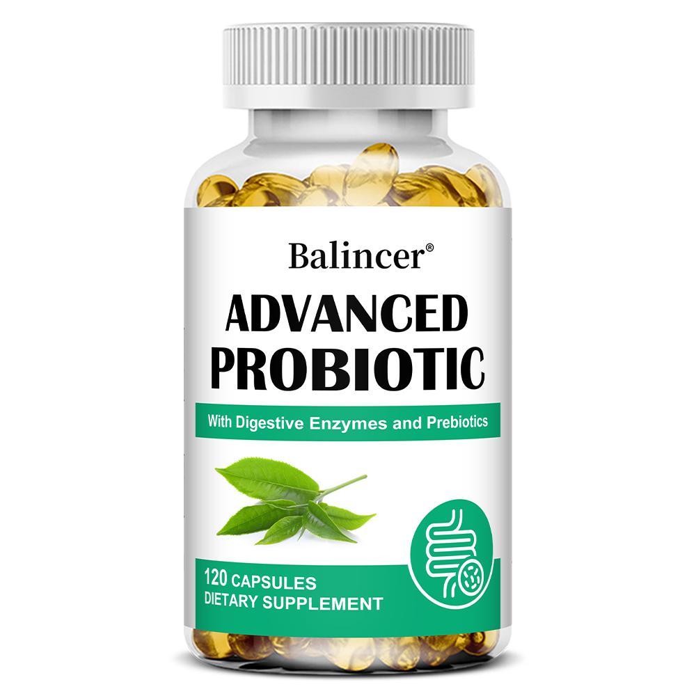 Advanced Probiotic Dietary Supplement, With Prebiotic Blend, 120 Softgels Per Bottle 120 Capsules