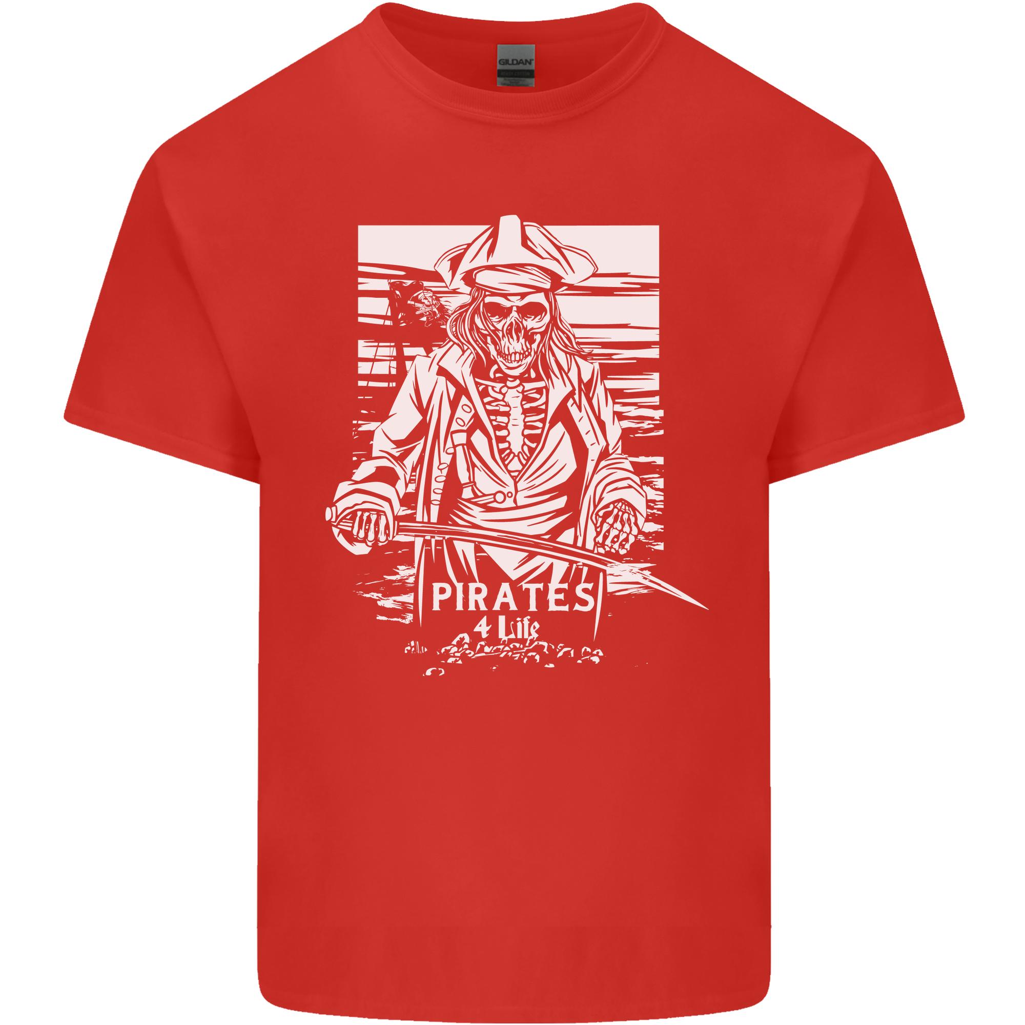 Pirates For Life Sailor Sailing Unisexs Light Cotton TShirt S