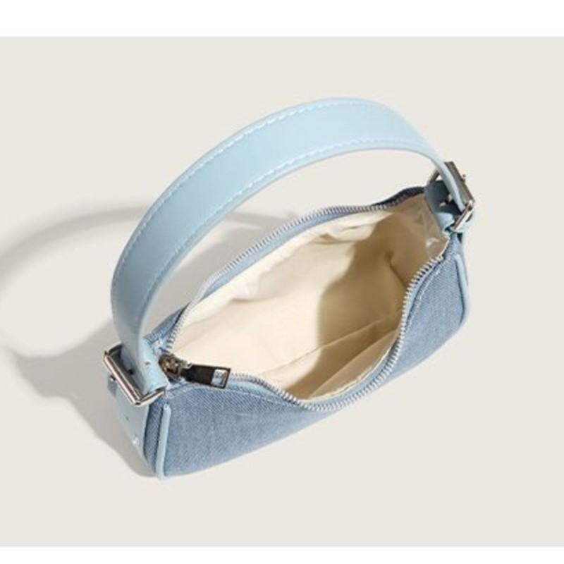 Ретро джинсовые сумки кошелек женский Harajukuu сердце горный хрусталь молния — фото 6