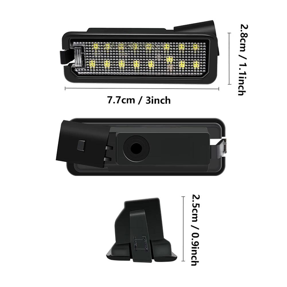 1/2pcs Car LED Rear License Number Plate Light Lamp CANBus Error Free Accessories For Volkswagen Polo 6N2 9N 6R 6C Passat B6 B7