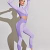 European-American Women's Quick-Dry Long Sleeve Yoga & Running Set