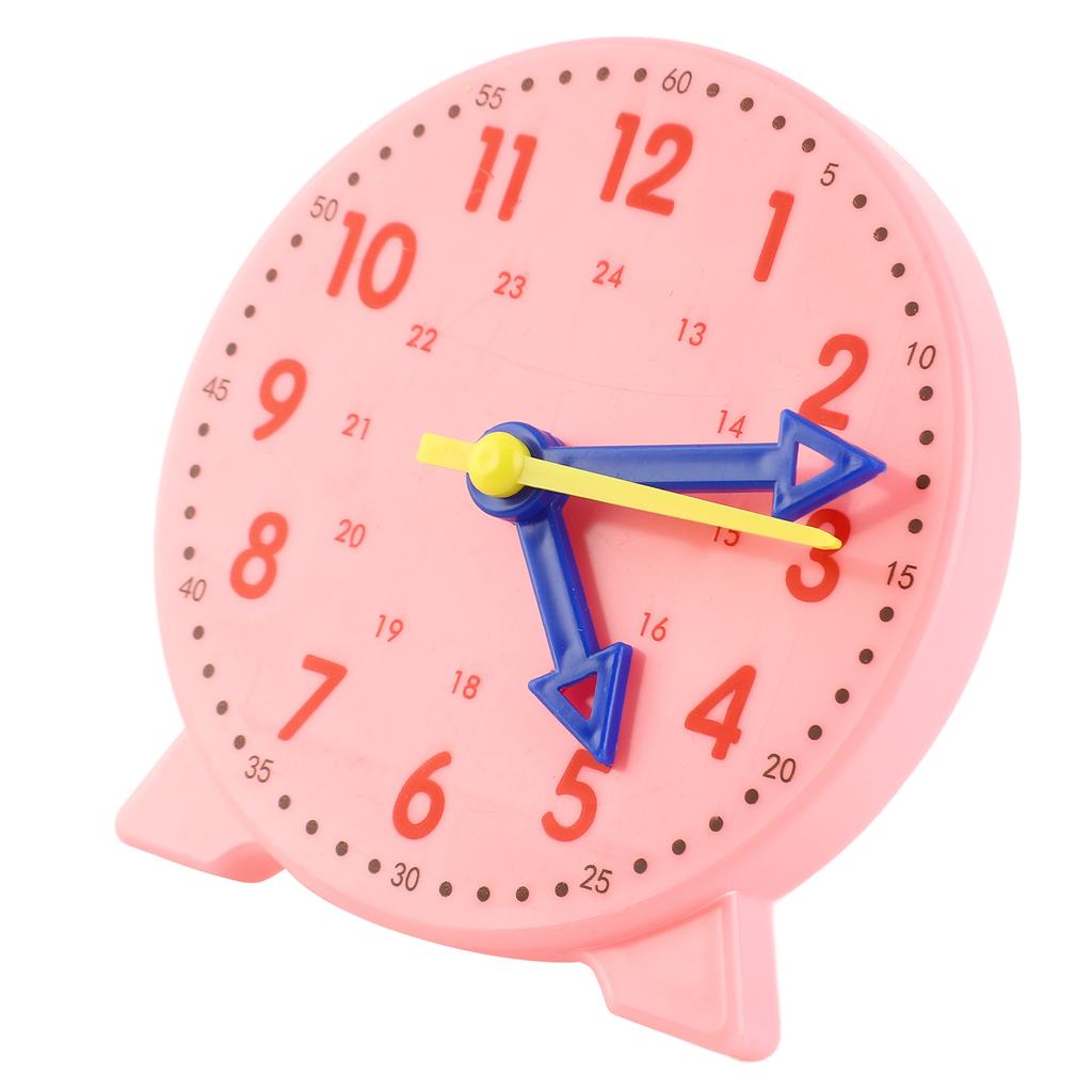 Clock Teaching Aid Learning Model Toy Students Kids Cognitive Time Tool 3 Pointer Linkage 24 Hour
