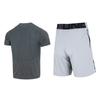 Under Armour Spliced Logo Round Neck Short Sleeve T-Shirt Fitness Training Comfortable Breathable Shorts Casual Sports Suit 1369743-012+1362289-011