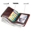 Handmade Genuine Leather Men's Wallet: Short Retro Card Holder & Coin Purse, Multi-Card Layer, Anti-Magnetic Cowhide Bag