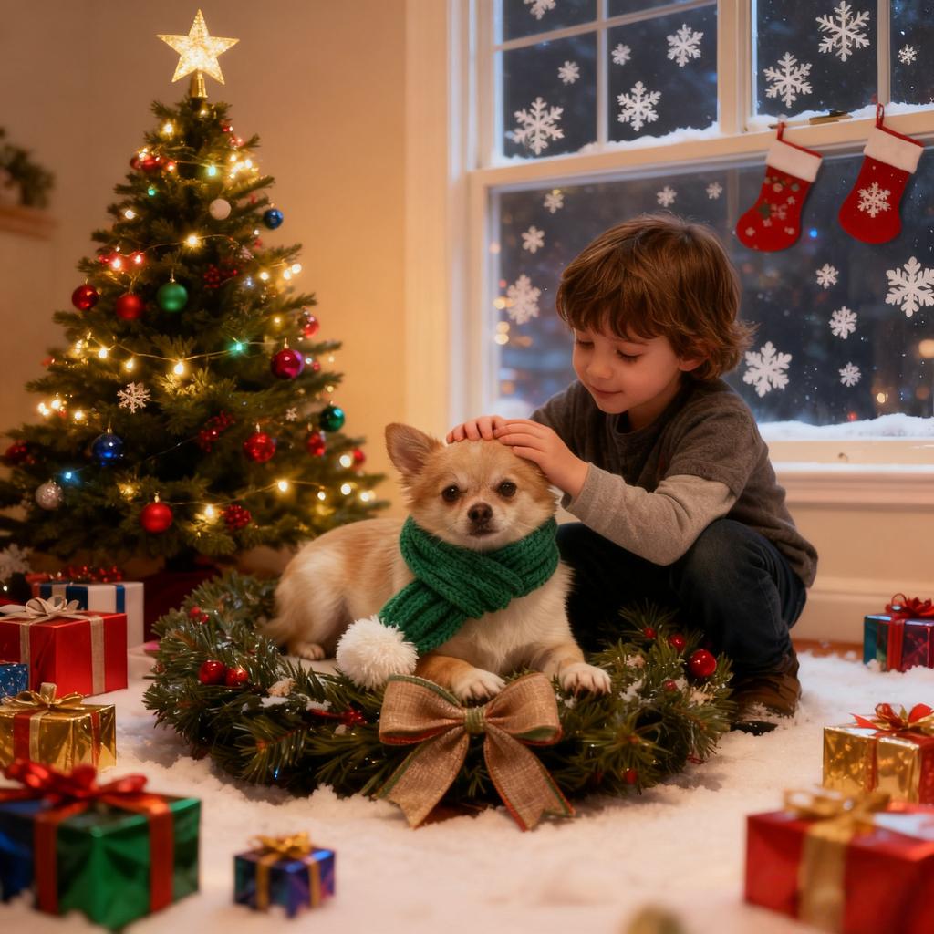 Pet Christmas Cape And Hat Holiday Set, Dog Transformation Outfit, Christmas Costume For Small Dogs
