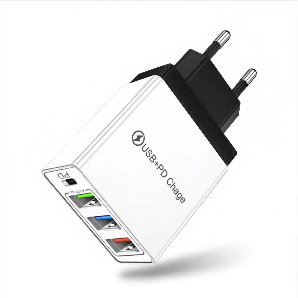 PD33W QC3.0 GaN Multi-Port Fast Charger European Standard 9V 12V
