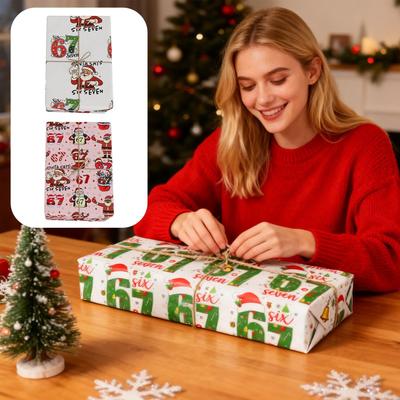 Christmas Wrapping Paper Sheets Funny Santa Home Decor Christmas Wrapping Paper Bulk For Birthday Halloween Holiday New Year