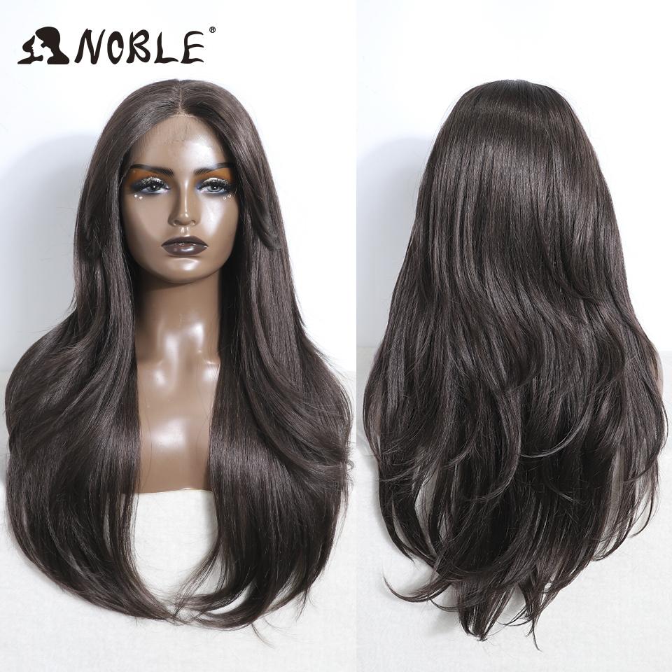 Perruque Noble en Dentelle Synthétique 26" Lisse Ombrée Dentelle Perruque Cosplay Perruque à Raie en Dentelle Perruques Blondes Pour Femmes Perruque Synthétique Perruque en Dentelle