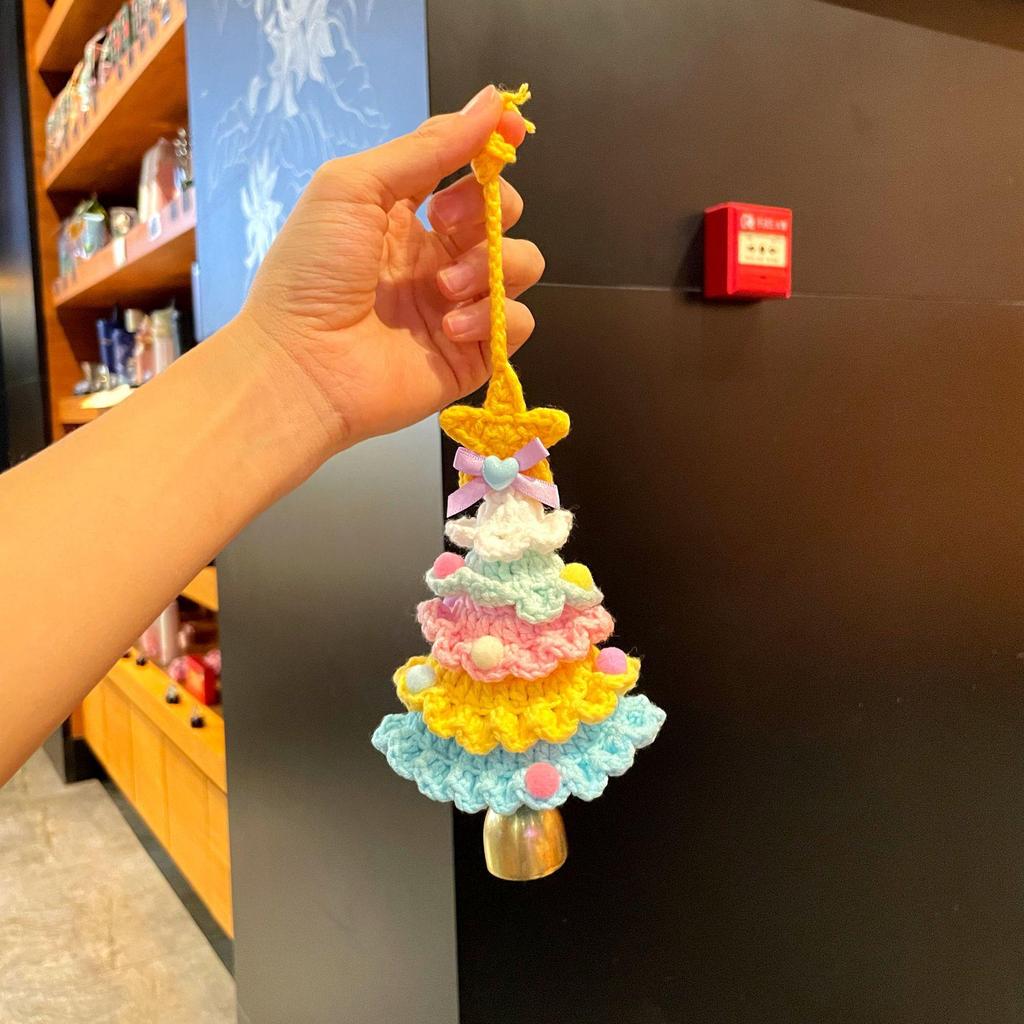 International Yarn Crochet Mini Christmas Tree Car Ornament Gift