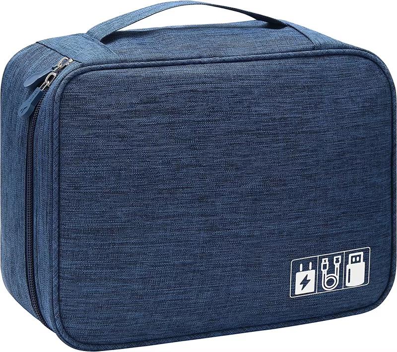 Portable Travel Digital Cable Storage Bag Large Capacity Moisture-proof Mesh Headphone Charger Organizing Storage Bag