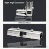 Square Pipe Fixed Joint Storage Rack Connector 3 Way Elbow Pipe Fitting for Fence Rail and Industrial Shelf Construction