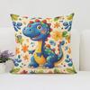 Poszewka na poduszkę Kraina Dinozaurów Poszewka na poduszkę Dekoracja sofy Pokój dziecięcy Dekoracyjna poszewka na poduszkę Wykwintny prezent dla dzieci(1)