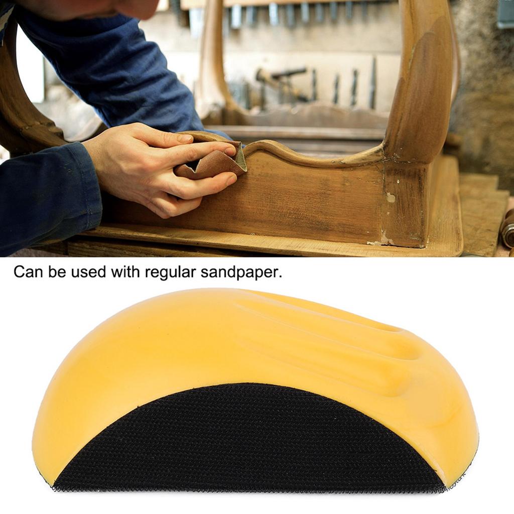 Sanding Block PU Foam Soft Elastic Hook   Design Moderate Size Ergonomic Manual Sander Tool for Polishing
