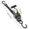 Retractable Tie Down Straps Bed Mounted Ratchet Straps With Plate Heavy Duty Automotive Webbing Supplies For Motorcycles Cargo