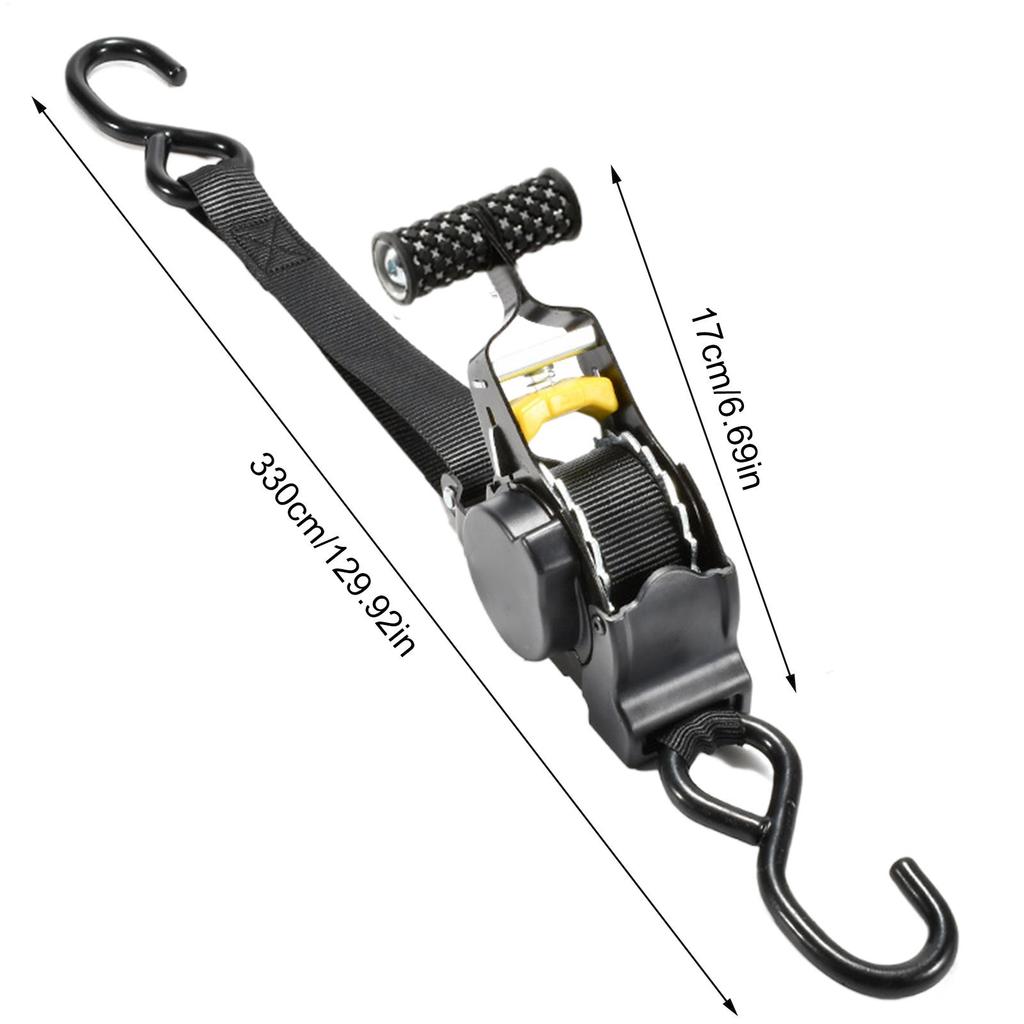 Retractable Tie Down Straps Bed Mounted Ratchet Straps With Plate Heavy Duty Automotive Webbing Supplies For Motorcycles Cargo