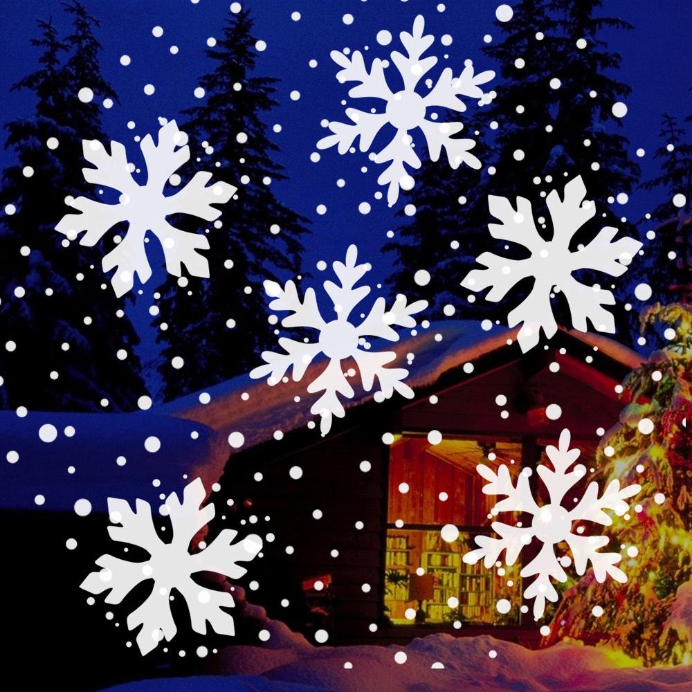 Świąteczny Projektor Światło Sceniczne Lampa Projekcyjna Płatków Śniegu Zewnętrzne Obrotowe Sceniczne Światło Projekcyjne Do Sypialni Nowy Rok