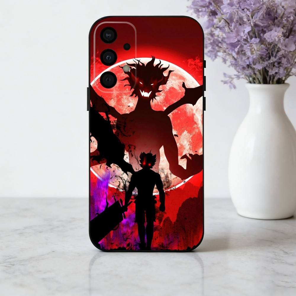 Anime Cool A-Asta B-Black C-Clover  Phone Case For Samsung Galaxy A73,A72,A71,A70,A53,A52,A51,Soft Silicone Black Cover