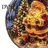 Transparent Hanging Ball Lights Lighted Christmas Ornament with Warm LED Lights, Retro Metal Cap Decorative Night for Bedroom Holiday Tree Home Decor