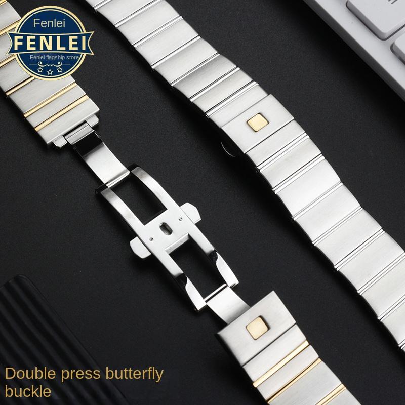 Für Omega Double Eagle Stahlarmband Constellation Serie Armband Herren und Damen Uhrenarmband Metallzubehör 17MM 23MM 25MM