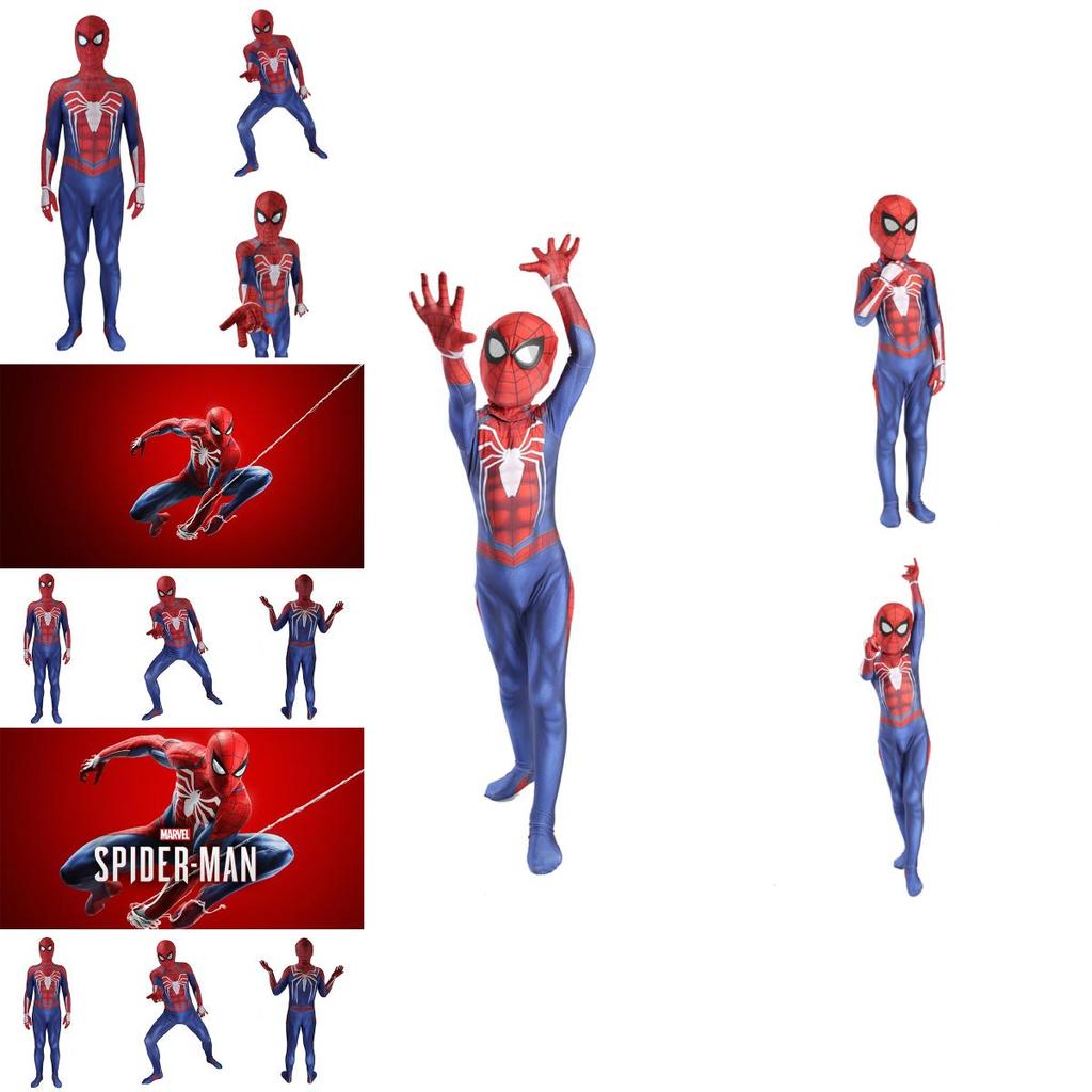 Ps4 Spiderman Jumpsuit Cosplay Costume For Kids And Adults Perfect Stitches