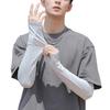 Sun Protection Ice Sleeves for Men Women, Breathable Ice Silk Cooling Arm Sleeves with Thumb Hole, Lightweight UV Sun Protection Sleeve for Summer