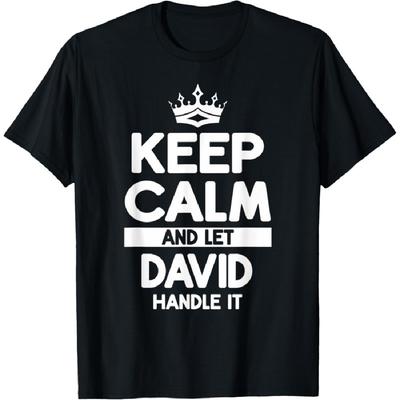 Maradj nyugodt és hagyd, hogy David kezelje Vicces David nevű póló