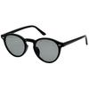 Black x Light Smoke Fashion UV Colored Round [FashionBerry] Boston-style Sunglasses, Glasses, 99% Protection, Lightweight, Lenses/Clear Lenses,