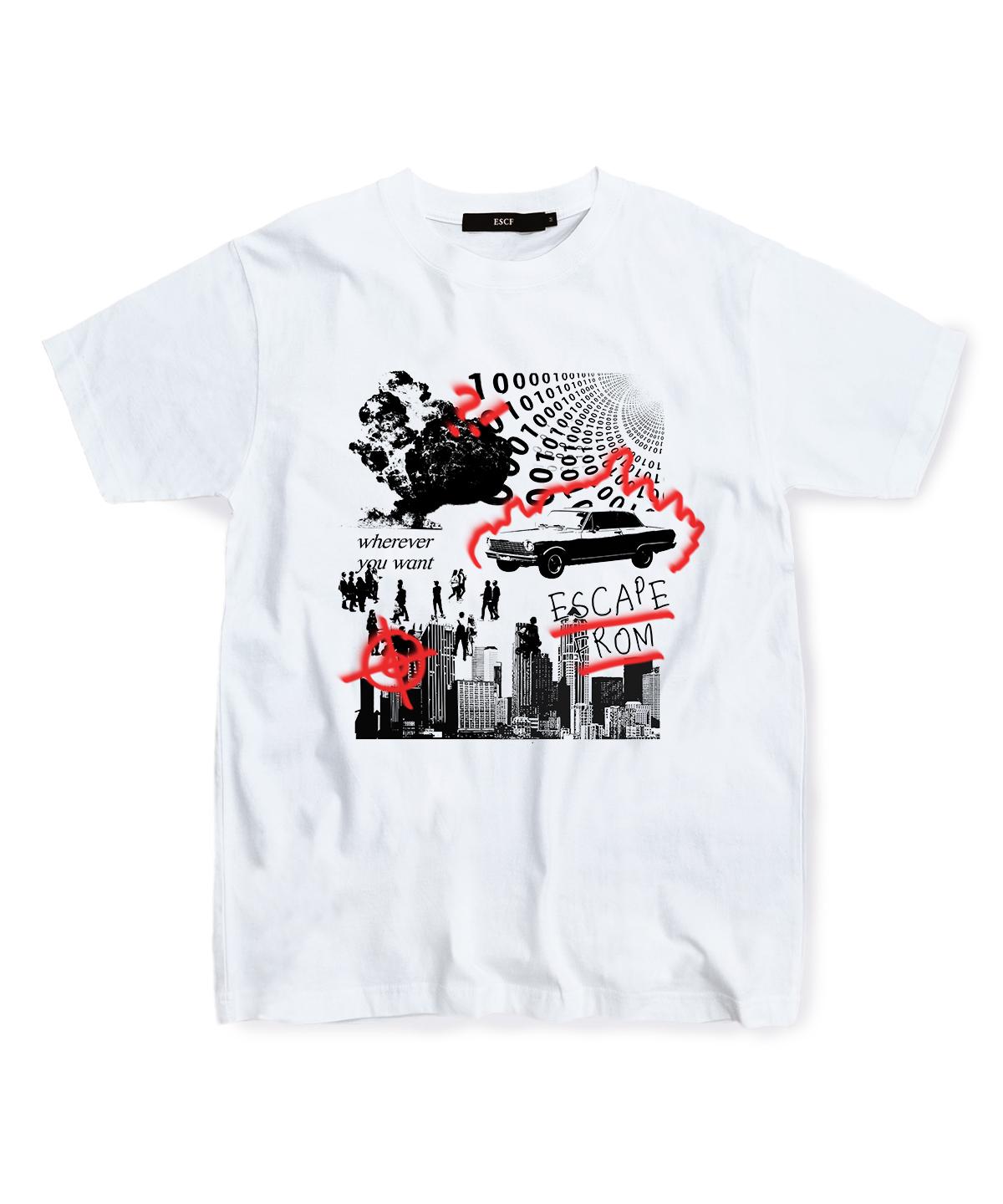 Escape From Red Burning City T-Shirt White M
