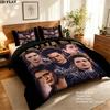 Edward Cullen Fan Art Custom Name Pattern Bedding Quilt Set Quilt Cover Pillowcase Home Gift(1 * duvet cover + 2 * pillowcase, without core)