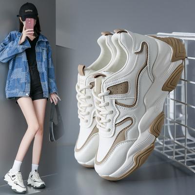 Daddy Shoes Women's Spring New Korean Version of Ins Student Casual Shoes Women's Thick Bottom Increased Running Shoes