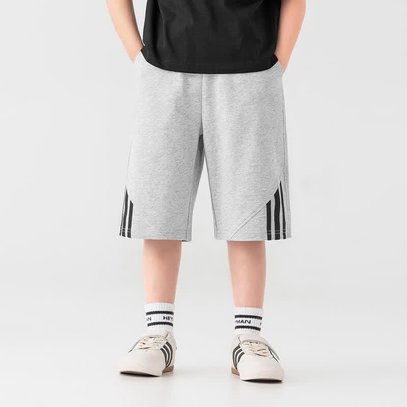 Duoduo Boys' Striped Sports Shorts