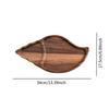 Wood Serving Tray Snails Shape Food Dish Display Plate for Appetizers And Sushi