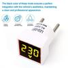 EU Plug Digital Voltmeter Universal Car Motorcycle Detector Test Indicator Light Voltmeter