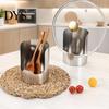 Scolapiatti per Utensili da Cucina in Acciaio Inossidabile, Organizer per Coperchi di Pentole, Portautensili Verticale per Taglieri e Spatole, Durevole, Resistente alla Ruggine, Antiruggine