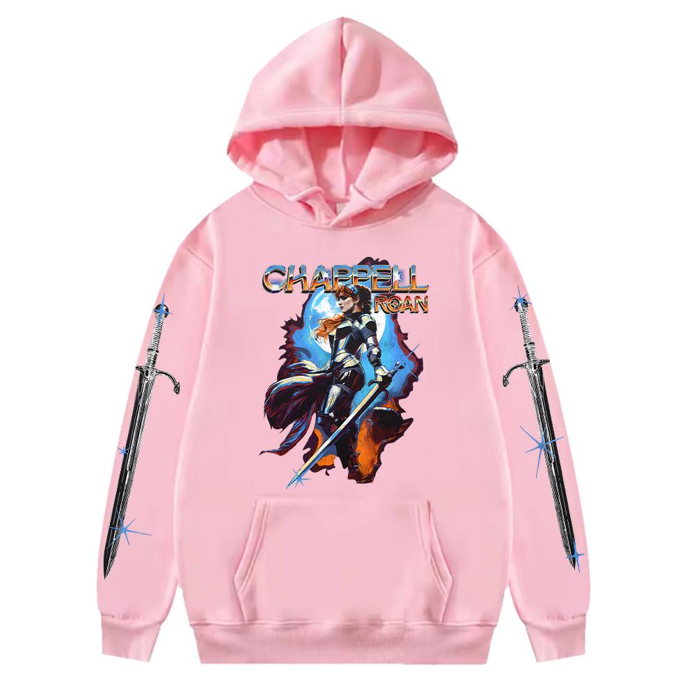 Felpe con Cappuccio Grafica Metal Rock di Chapel Roan Merchandising Caldo del Gioco di Chappell Roan Streetwear Donna Uomo Moda Harajuku Maglioni a Manica Lunga