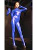 3 Stück/Set Kunstlatex Cosplay Outfit Pu-Leder Bodystocking Catsuit Offener Schritt Bodysuit Eng Heiß Sexy Jumpsuit Einteilig Zentai