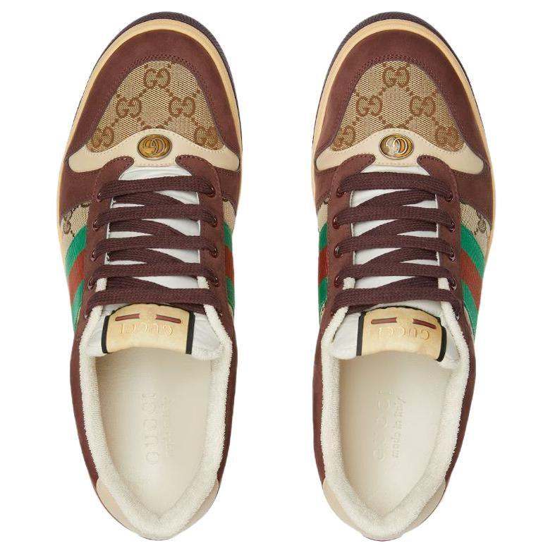 Gucci Screener Sneaker 'Black Dark Brown' 838984 HVKI0 9751