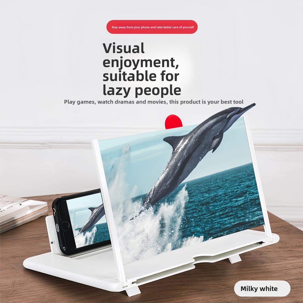 Mobile Phone Screen Amplifier 3D High Definition Creative Pull-out Type Stretching Screen Magnifying Glass Mobile Phone Holder