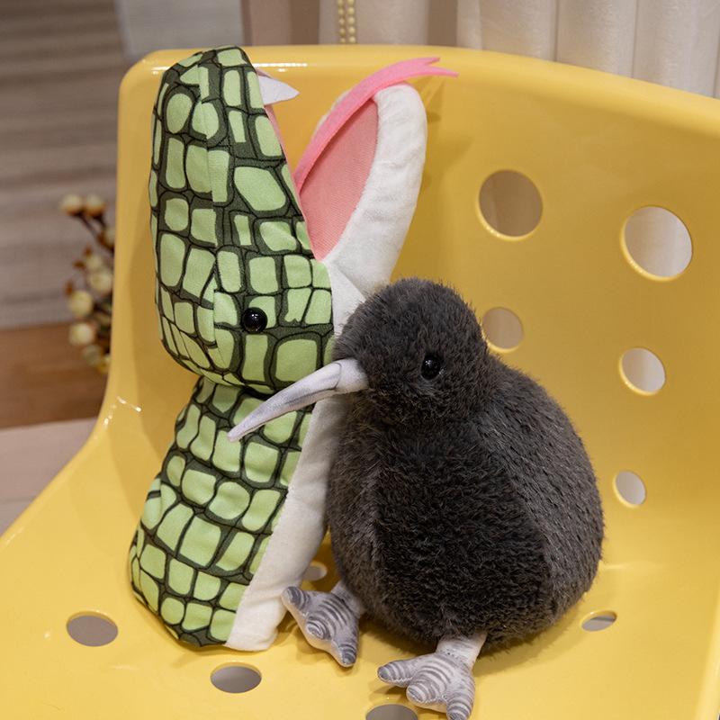 Cute Simulation Kiwi Doll Plush Toy Kiwi Doll Big Snake Hand Puppet Children'S Performance Doll