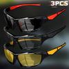 3PCS Fashion Sports Sunglasses Polarized UV Protection Glasses Men's and Women's Eyewear for Outdoor Fishing Cycling