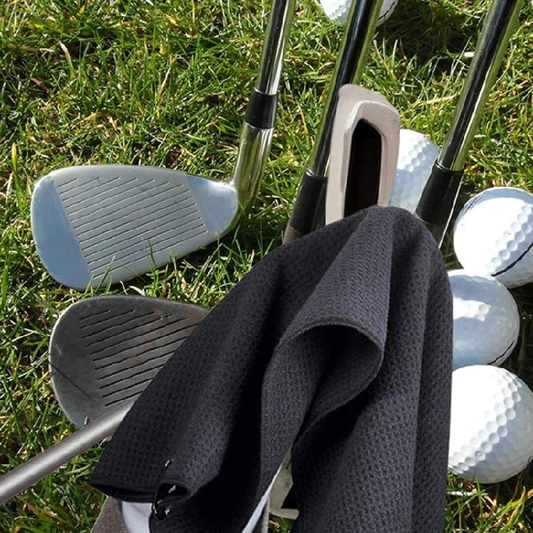 Golfs Towels Microfiber Golfs Towels Absorbent Golfs Towel with Carabiner Clip for Golfs Bag Fitness Sport Outdoor Yoga