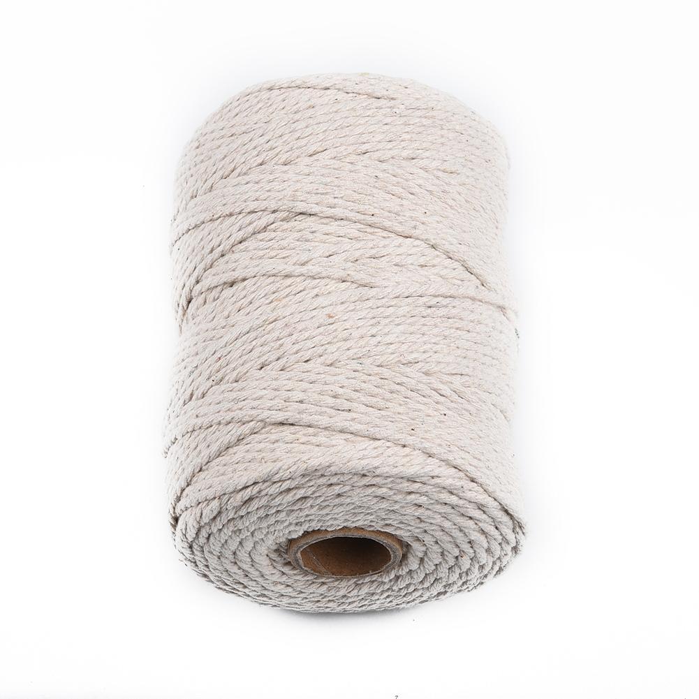 Sale~Natural Beige Cotton Twisted Rope Craft Macrame Artisan String High Quality