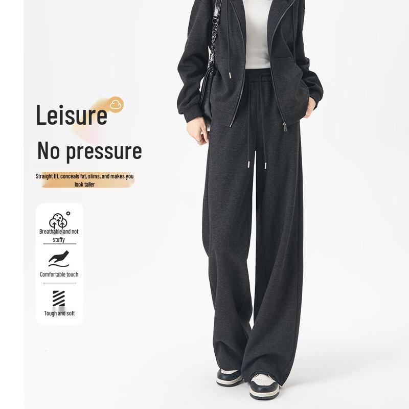 

Handu Yishe Women s High-Waisted Straight-Leg Casual Pants L