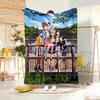 Anime S-SHIROBAKOS Throw Soft Warm Throw Blanket for Bedroom Living Room Bed Travel Camping Picnic Gift