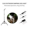 18W Camping Light with Adjustable Metal Telescoping Tripod Stand LED Night Fishing Lights 1680 Lumen Portable Light for Camping