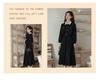 Elegant French Retro Waist-Cinched Corduroy Dress for Women - Slimming, Two-Piece Faux Design for Spring and Autumn