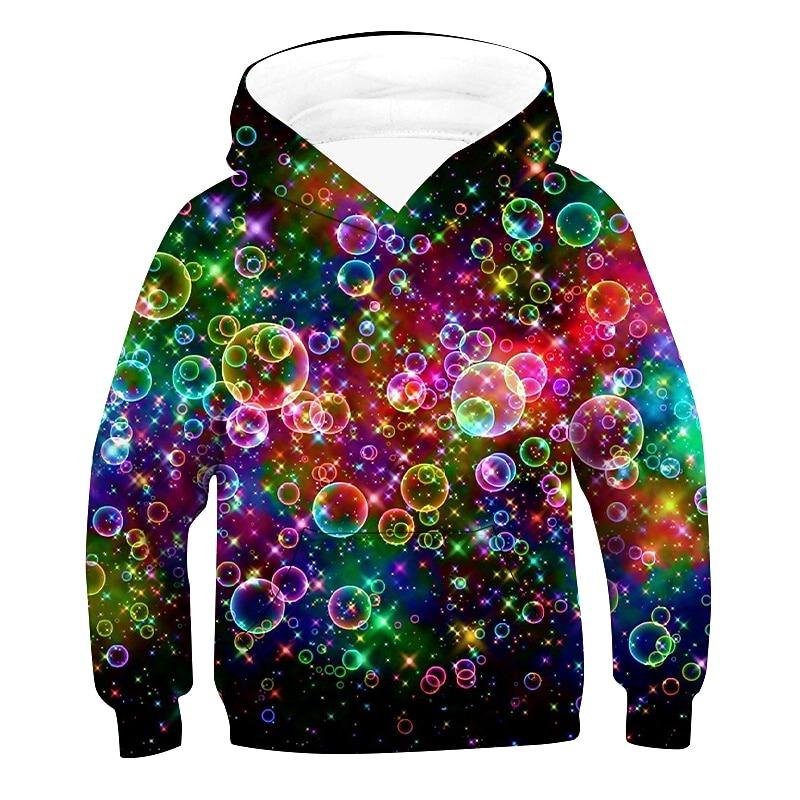 

Boys 3D Optical Illusion Hoodie Long Sleeve 3D Print Spring Fall Winter Active Basic Kids 2-12 Years Outdoor Daily 110cm